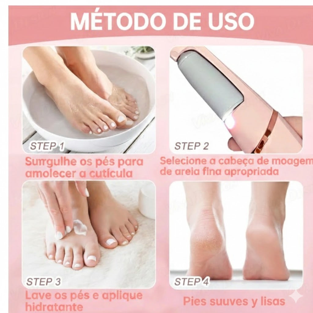 Pedicure Profesional en Casa – Lijador Eléctrico para Pies